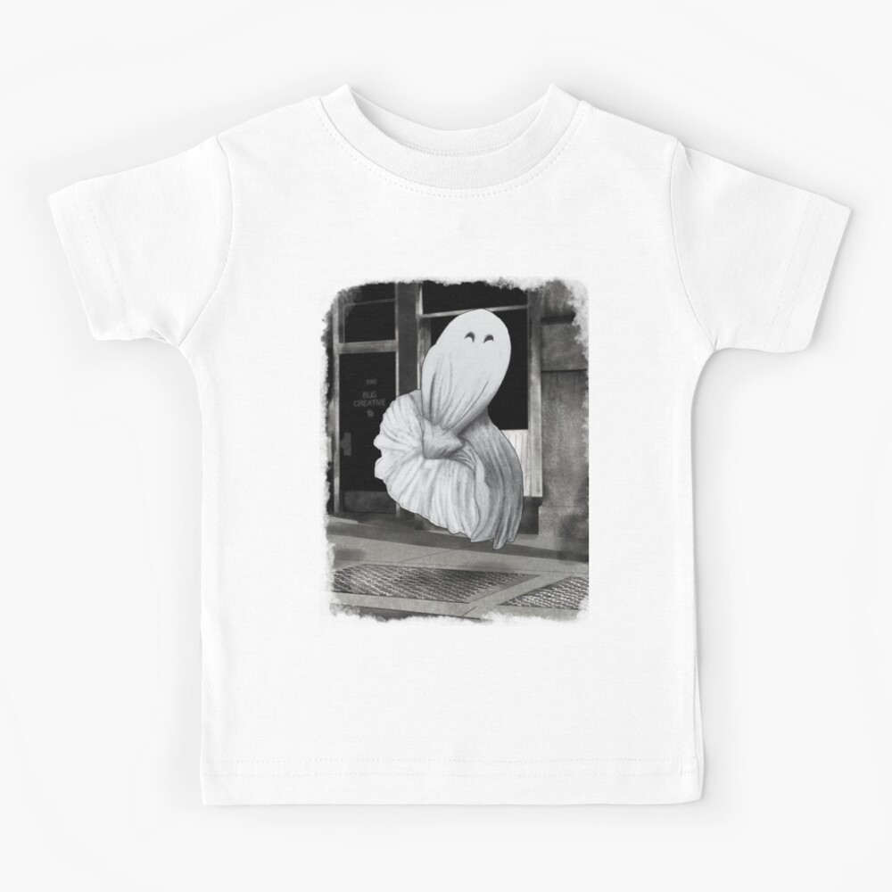 Funny Ghost With Skirt Blowing Over Subway Grate T Shirt - Funny Halloween  Ghost - Sticker