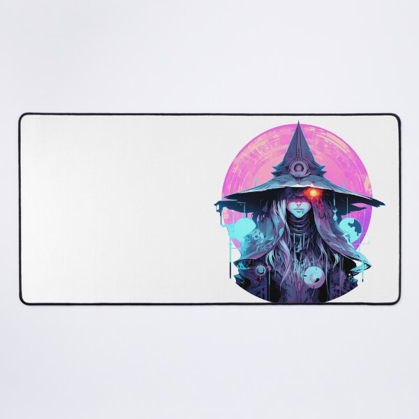 Item preview, Cyberpunk Witch in Neon Colors designed and sold by SchorlCraft.