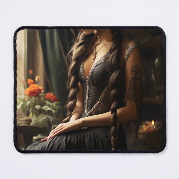 Item preview, Ethereal Elegance: A Timeless Muse in Braided Splendor designed and sold by oanaunciuleanu.