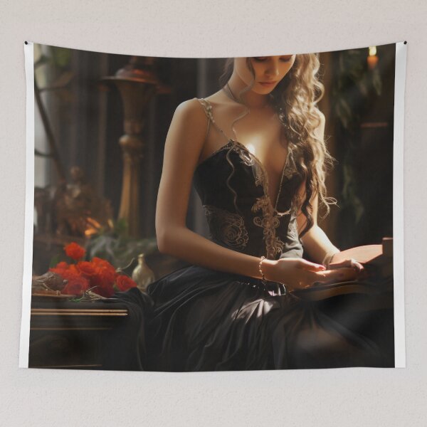 Item preview, Ethereal Elegance: A Timeless Muse in Braided Splendor designed and sold by oanaunciuleanu.