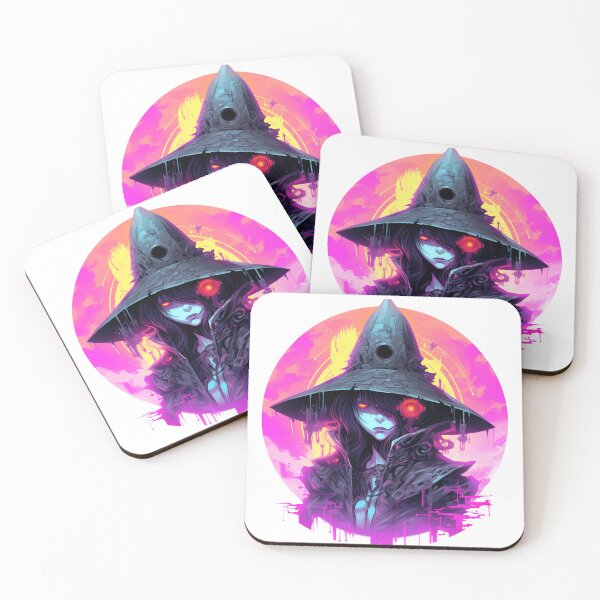 Item preview, Cyberpunk Witch in Neon Colors designed and sold by SchorlCraft.