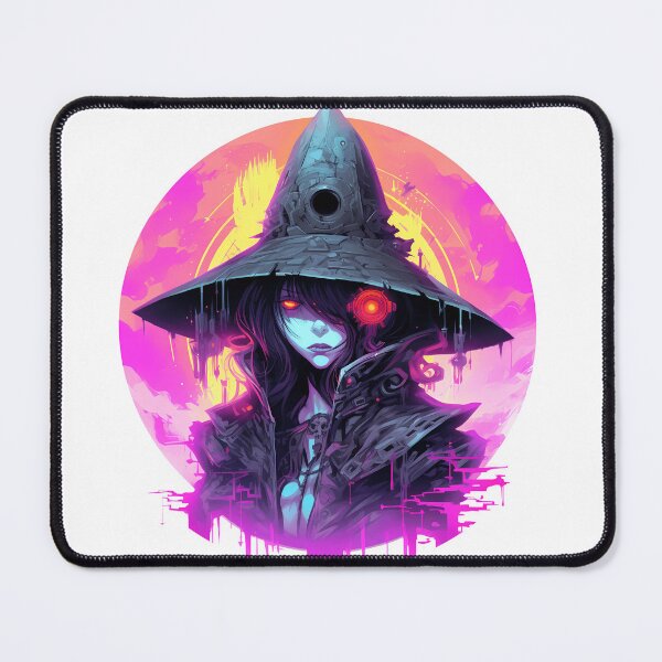 Item preview, Cyberpunk Witch in Neon Colors designed and sold by SchorlCraft.