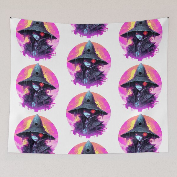 Item preview, Cyberpunk Witch in Neon Colors designed and sold by SchorlCraft.