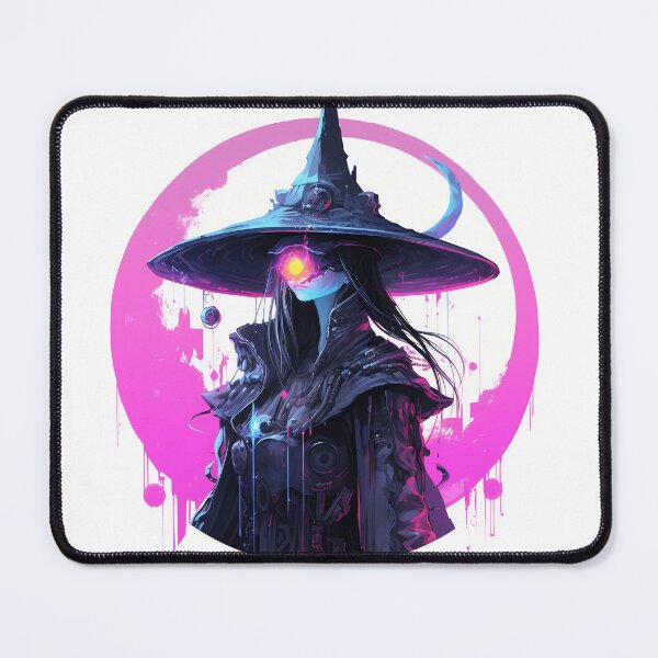 Item preview, Cyberpunk Witch in Neon Colors designed and sold by SchorlCraft.