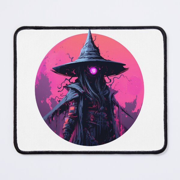Item preview, Cyberpunk Witch in Neon Colors designed and sold by SchorlCraft.