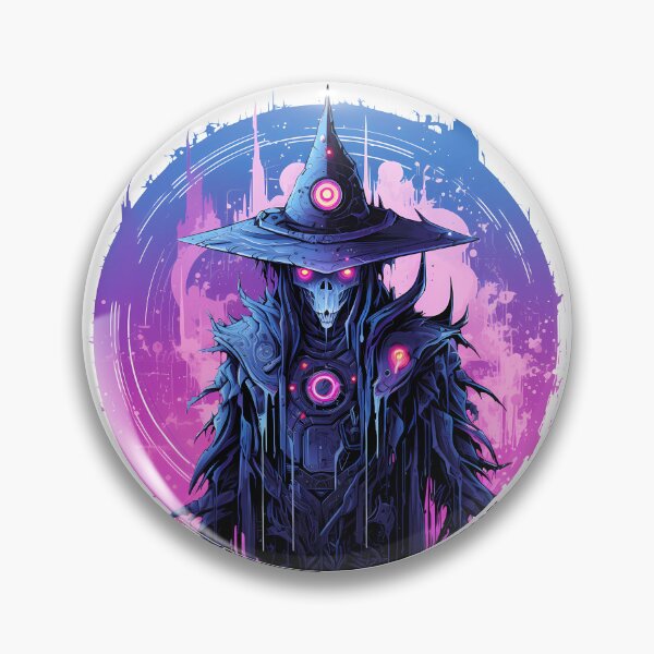 Item preview, Cyberpunk Witch in Neon Colors designed and sold by SchorlCraft.