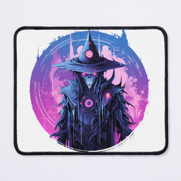 Item preview, Cyberpunk Witch in Neon Colors designed and sold by SchorlCraft.