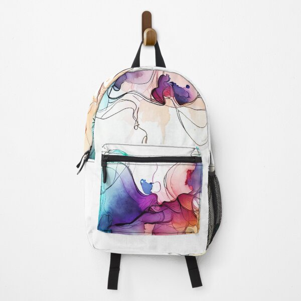 Item preview, Dancing Hues: Artistic Line Drawing with Colorful Ink Blots designed and sold by ReplyGirl.