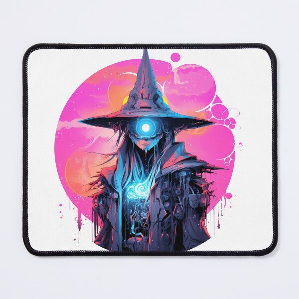 Item preview, Cyberpunk Witch in Neon Colors designed and sold by SchorlCraft.