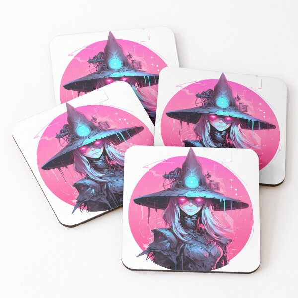 Item preview, Cyberpunk Witch in Neon Colors designed and sold by SchorlCraft.