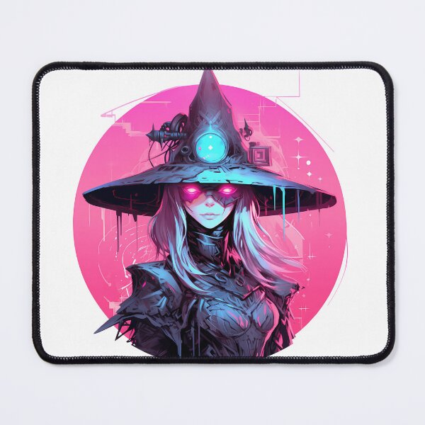 Item preview, Cyberpunk Witch in Neon Colors designed and sold by SchorlCraft.
