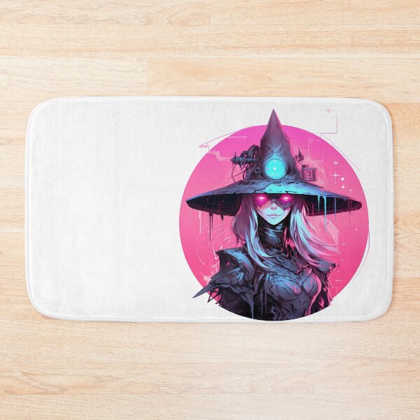 Item preview, Cyberpunk Witch in Neon Colors designed and sold by SchorlCraft.