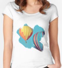 Colorful Balloons Women's Fitted Scoop T-Shirt