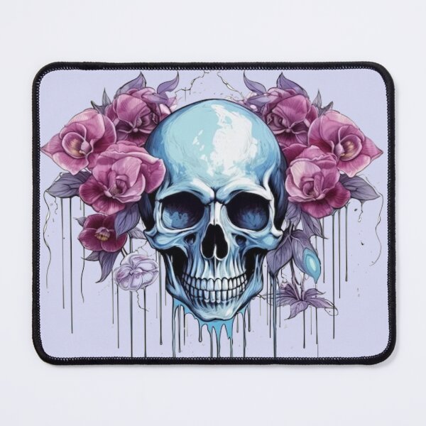 Item preview, Purple Roses Skull designed and sold by kawaiistudio.