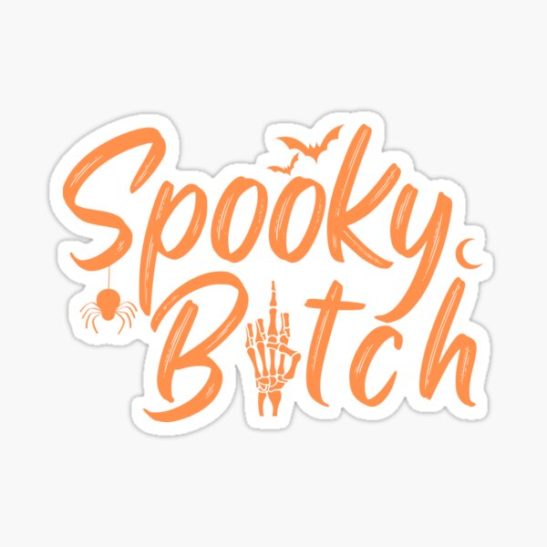 Item preview, Spooky Bitch | Orange Witchy Halloween designed and sold by KinkShoppe.