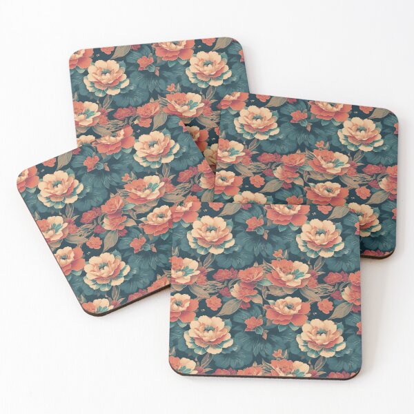 Item preview, Oriental flowers 113 designed and sold by DoodleLandShop.