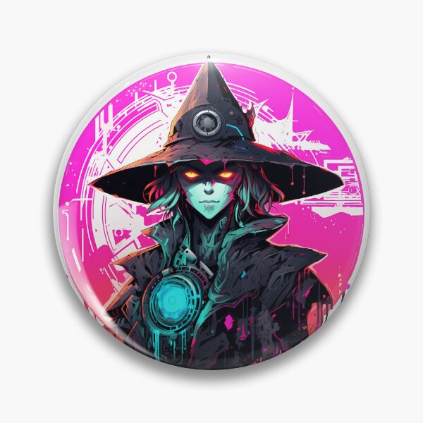 Item preview, Cyberpunk Witch in Neon Colors designed and sold by SchorlCraft.
