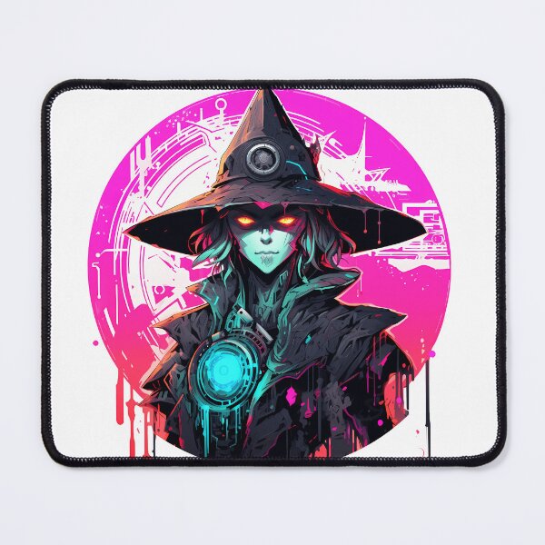 Item preview, Cyberpunk Witch in Neon Colors designed and sold by SchorlCraft.