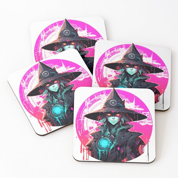 Item preview, Cyberpunk Witch in Neon Colors designed and sold by SchorlCraft.