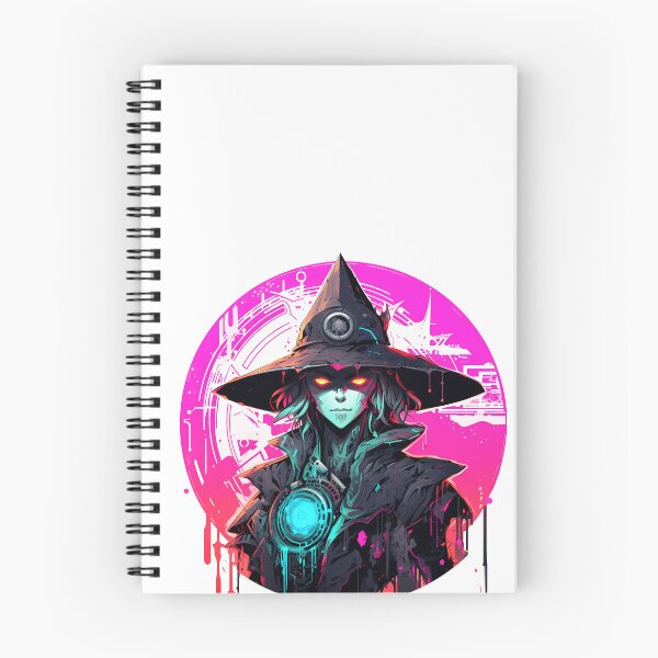 Item preview, Cyberpunk Witch in Neon Colors designed and sold by SchorlCraft.