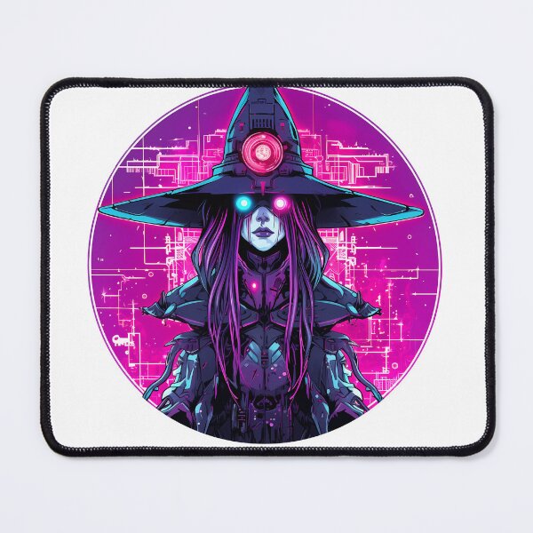 Item preview, Cyberpunk Witch in Neon Colors designed and sold by SchorlCraft.