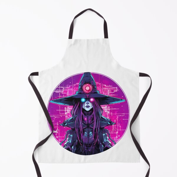 Item preview, Cyberpunk Witch in Neon Colors designed and sold by SchorlCraft.