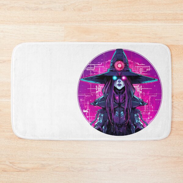 Item preview, Cyberpunk Witch in Neon Colors designed and sold by SchorlCraft.