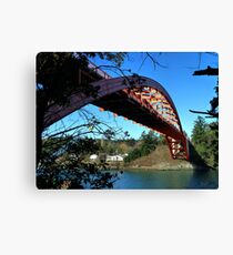 Rainbow Bridge La Conner Canvas Print