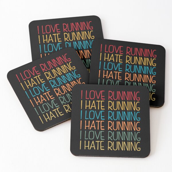 Item preview, I Love Running I Hate Running designed and sold by FlatSixGraphics.