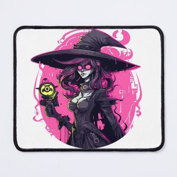 Item preview, Cyberpunk Witch in Neon Colors designed and sold by SchorlCraft.