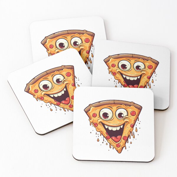 Item preview, A smiling slice of pizza designed and sold by Win Hardy.