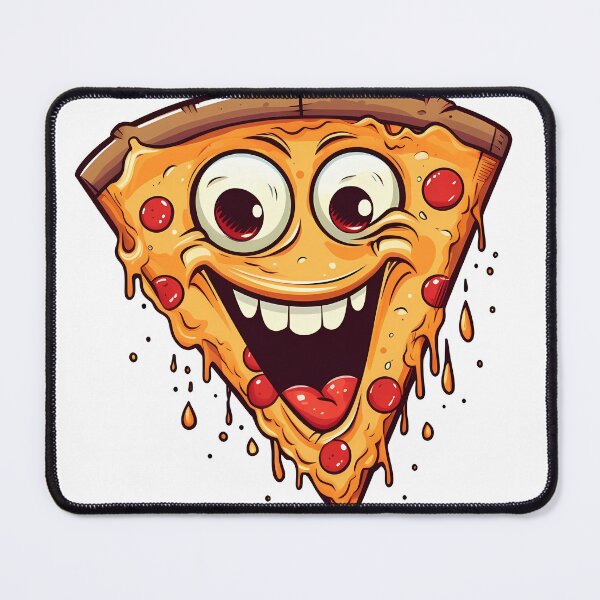 Item preview, A smiling slice of pizza designed and sold by Win Hardy.