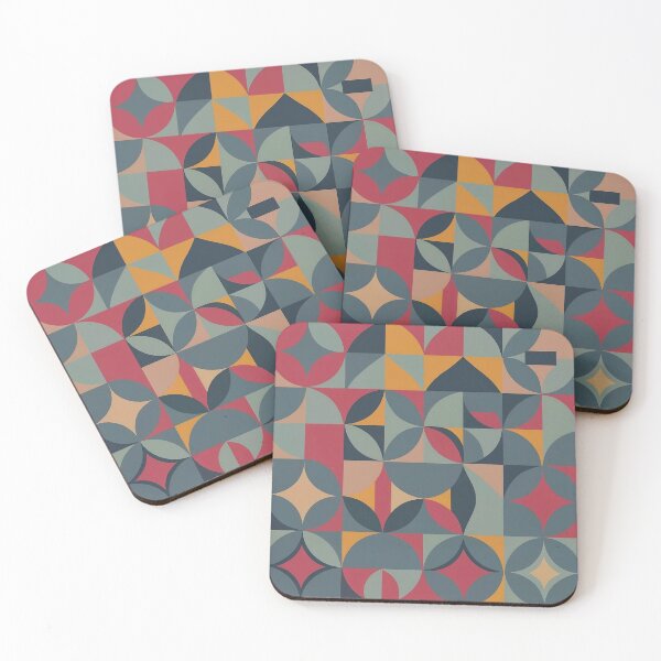 Item preview, Colorful Vintage Art Deco Abstract Circle Pattern designed and sold by PMCreative.