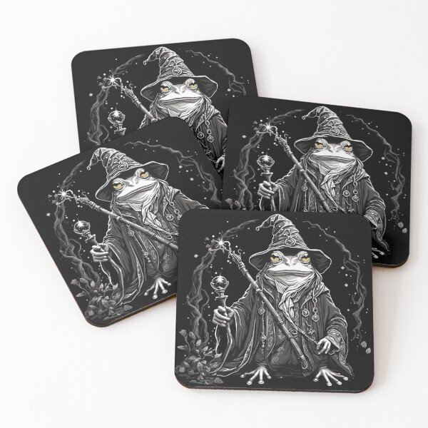Item preview, Wizard Frog: Goblincore D&D Inspired Amphibian Illustration designed and sold by LoFiArtFart.