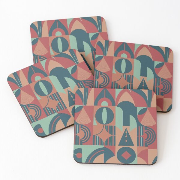 Item preview, Colorful Vintage Art Deco Abstract Pattern designed and sold by PMCreative.