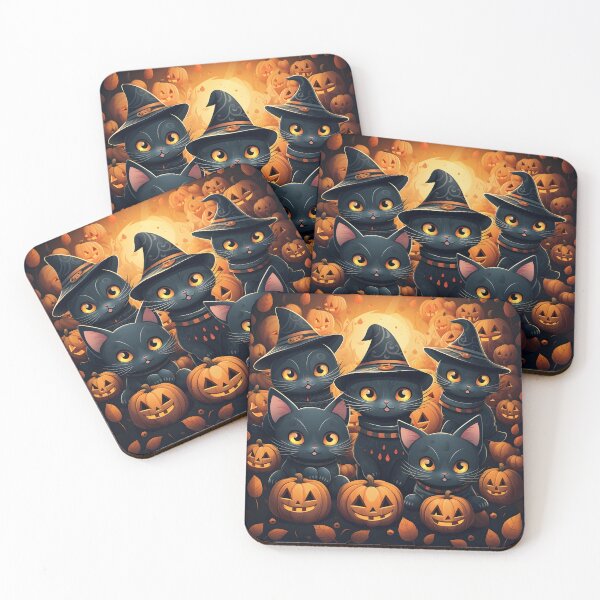 Item preview, Halloween Black Cat Kitten Pumpkin  designed and sold by Sophisticas.
