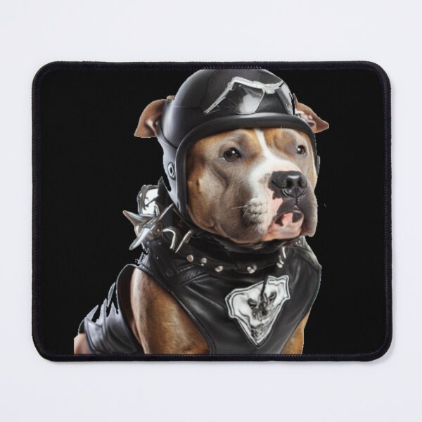 Item preview, Biker Pitbull designed and sold by Wicca and mythical creatures .