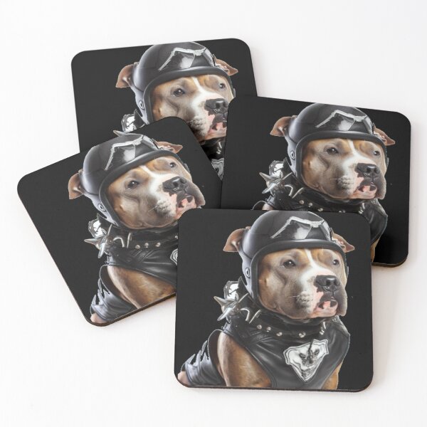 Item preview,  Biker Pitbull  designed and sold by Wicca and mythical creatures .