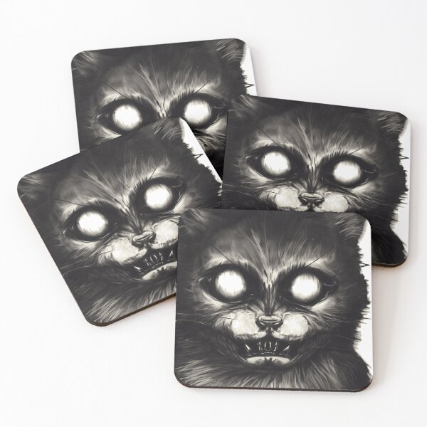 Item preview, Creepy halloween ghost cat designed and sold by filigreedigital.