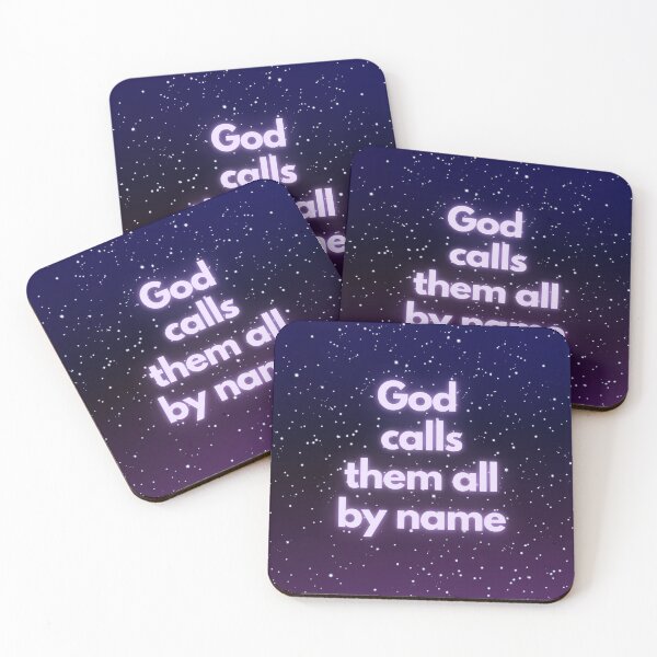 Item preview, God calls the stars by name Lavendar Psalms 147:4 designed and sold by Neeshki.