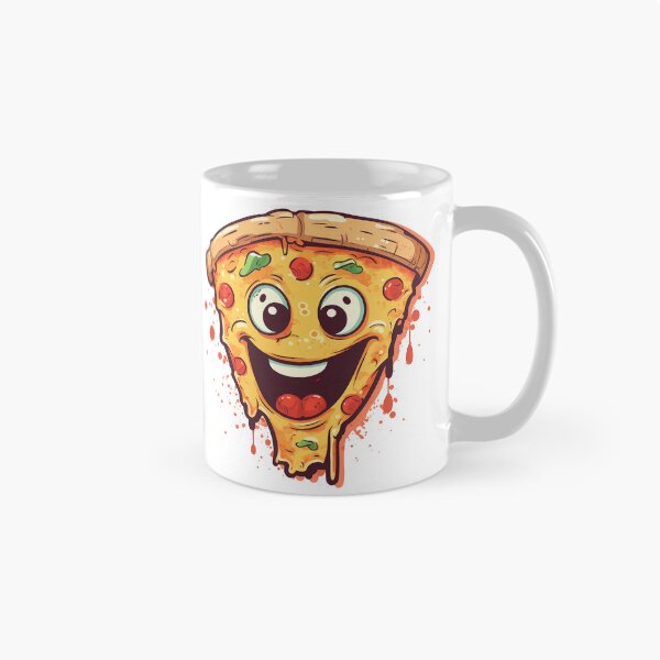 Item preview, A smiling slice of pizza designed and sold by Win Hardy.