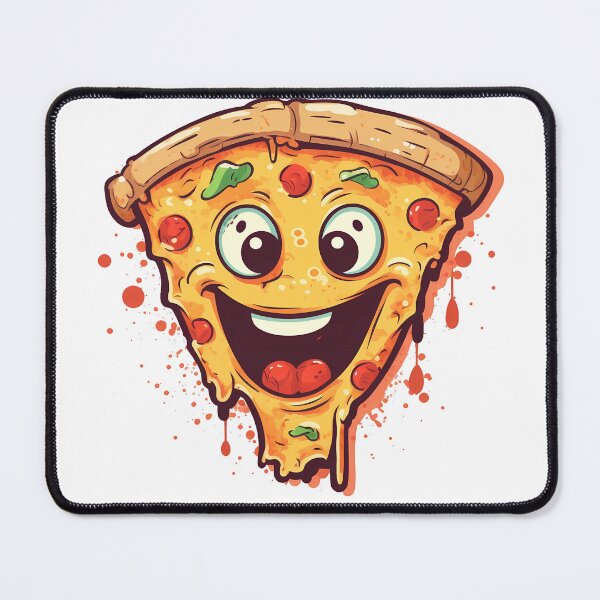 Item preview, A smiling slice of pizza designed and sold by Win Hardy.