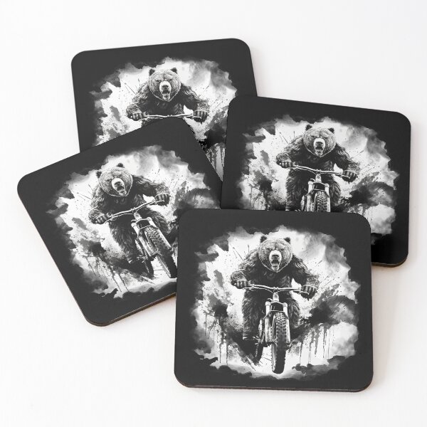Artikelvorschau, Bear Downhill Mountainbiken entworfen und verkauft von T-shirt-Designs.