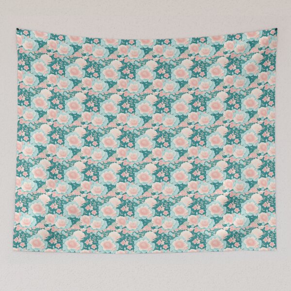 Item preview, Oriental flowers 118 designed and sold by DoodleLandShop.