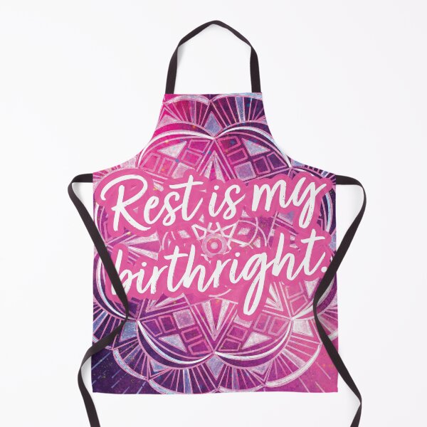 Item preview, Rest is My Birthright - Pink and Purple Rainbow Mandala designed and sold by Leanne Knight.