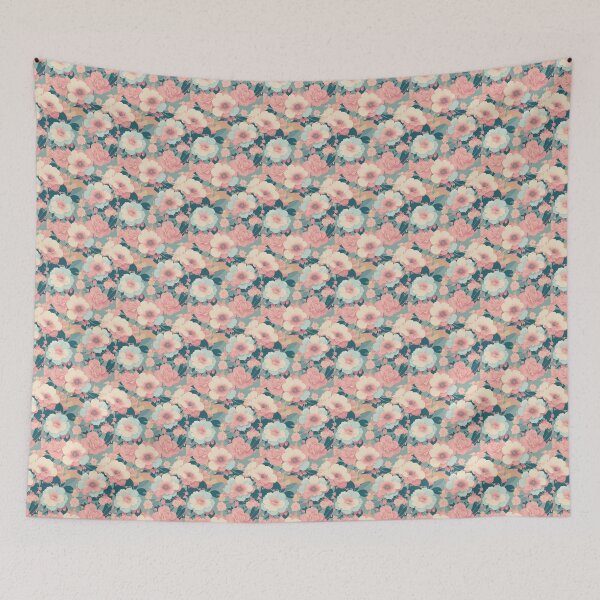 Item preview, Oriental flowers 119 designed and sold by DoodleLandShop.