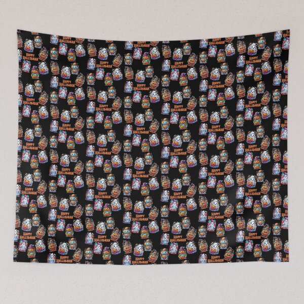 Item preview, Happy Halloween 2023 - Pumpkins and Ghosts designed and sold by mOdesign84.