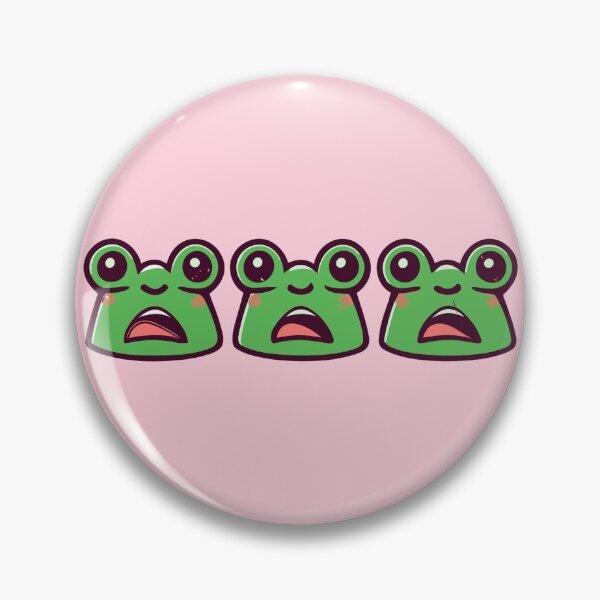 Item preview, Three Screaming Cute Frogs designed and sold by MikeKart.