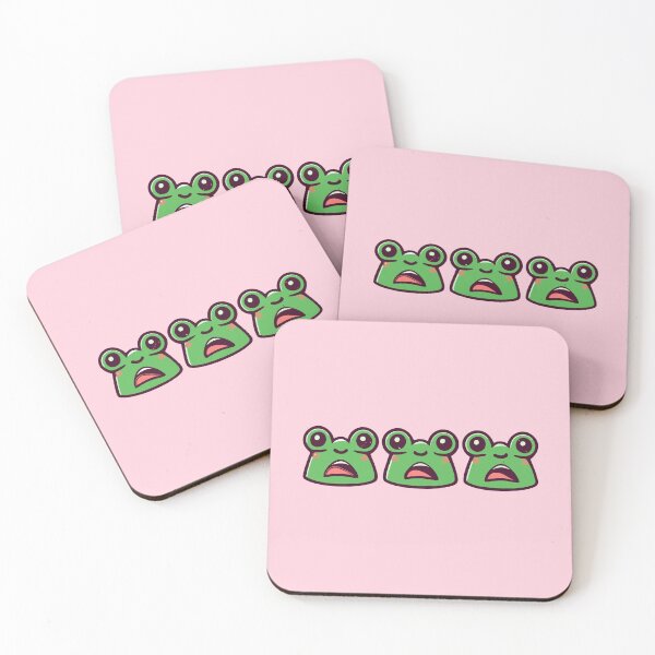 Item preview, Three Screaming Cute Frogs designed and sold by MikeKart.