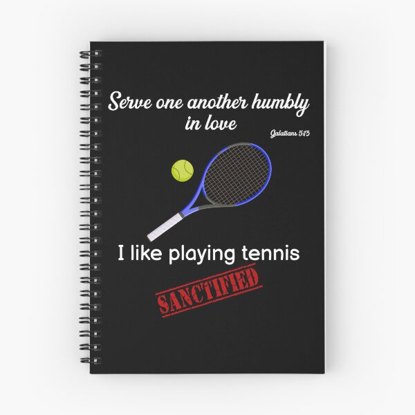 Item preview, Christian funny humor art find sanctification by playing tennis designed and sold by KingdomEmporium.